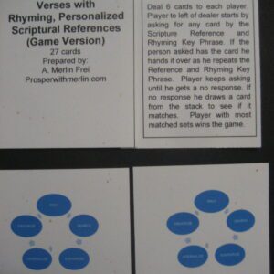Old Testament Rhyming, Personalized Scripture References (Game Version)